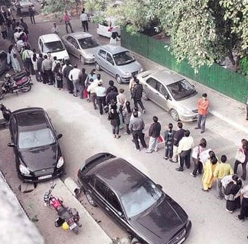Long Queues for School Admission Process
