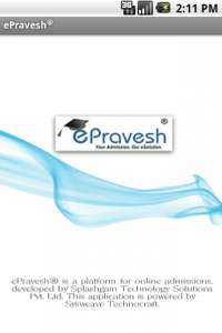 ePravesh Android App