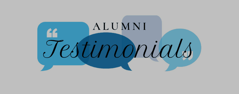 Alumni Testimonial & Alumni Network