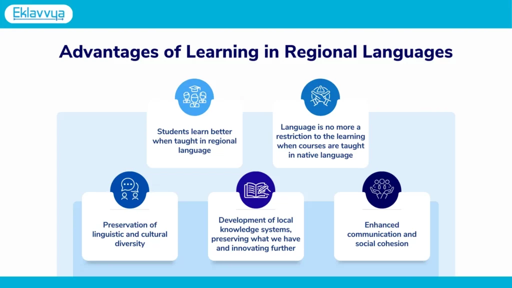 Advantages of Learning in Regional Languages
